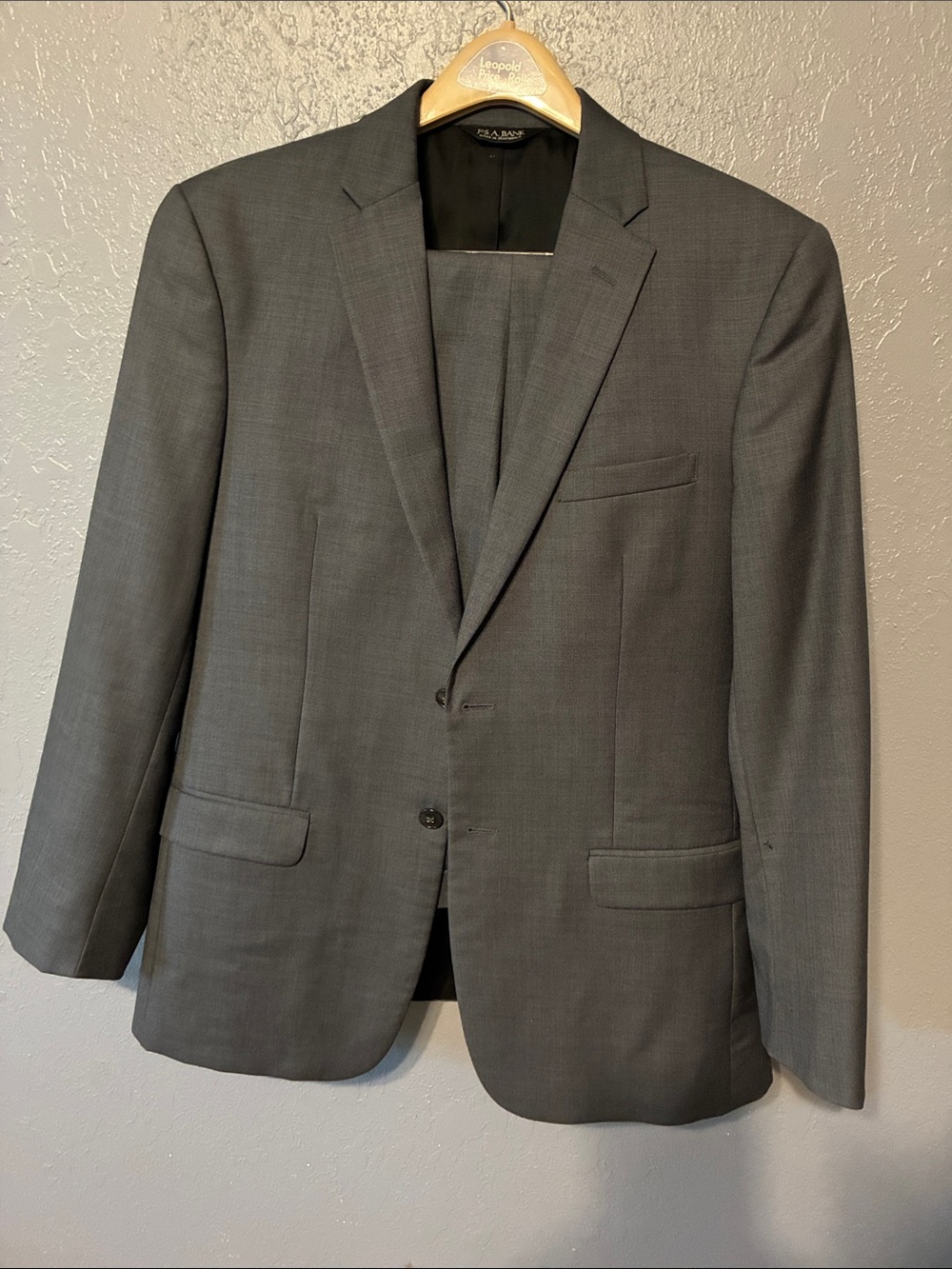 Jos. A. Bank Men's Charcoal Two-Button Suit Jacket